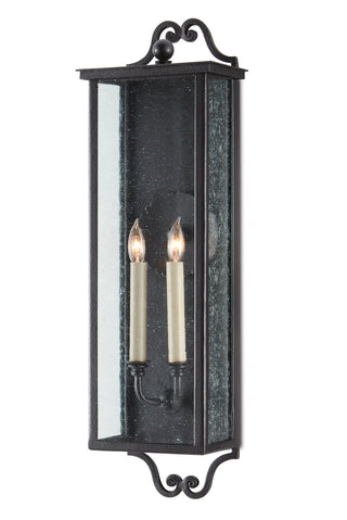 Giatti Two Light Outdoor Wall Sconce in Midnight