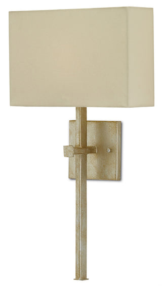 Ashdown One Light Wall Sconce in Silver Leaf