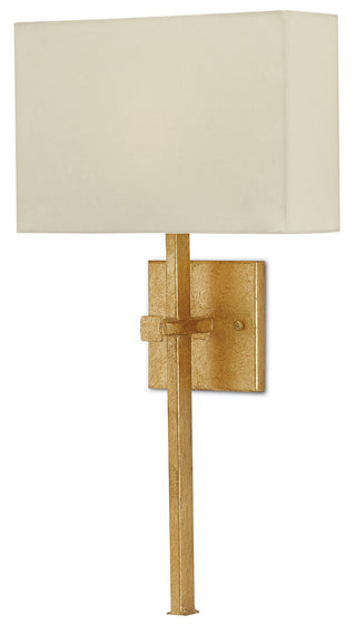 Ashdown One Light Wall Sconce in Antique Gold Leaf