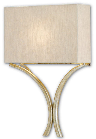 Cornwall One Light Wall Sconce in Silver Leaf