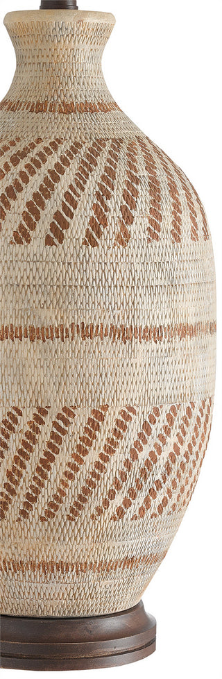 Faiyum One Light Table Lamp in Tan/Brown/Bronze