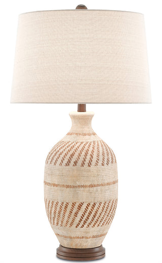 Currey and Company - 6000-0088 - One Light Table Lamp - Faiyum - Tan/Brown/Bronze