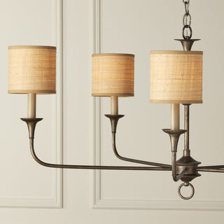 Nottaway Five Light Chandelier in Pyrite Bronze