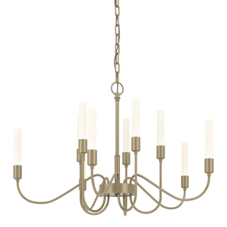 Hubbardton Forge - 106030-SKT-84 - Lisse 10 Arm Chandelier - Lisse - Soft Gold