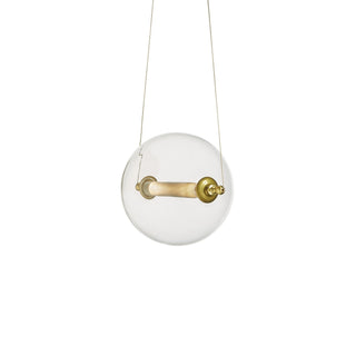 Otto Otto Sphere Low Voltage Mini Pendant in Black with Brass Accents