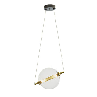 Otto Otto Sphere Low Voltage Mini Pendant in Black with Brass Accents