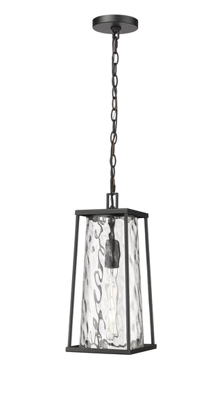 Dutton 1-Light Outdoor Hanging Lantern Powder Coated Black