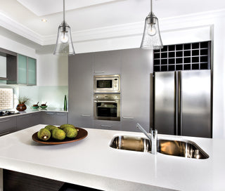 Natalie One Light Mini Pendant in Satin Nickel