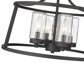 Errol 4-Light Semi-Flush Ceiling Mount Matte Black