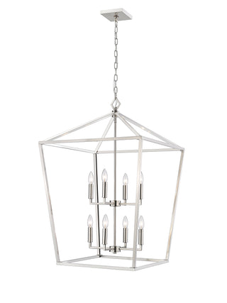 8-Light Pendant light Satin Nickel