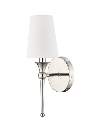 1-Light Wall Sconce Polished Nickel