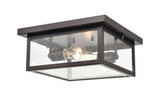 Evanton 2-Light Outdoor Flush Mount - Powder Coated Bronze