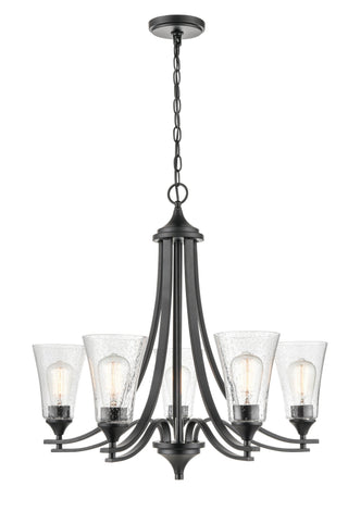 Natalie 5-Light Chandelier Ceiling Light Matte Black