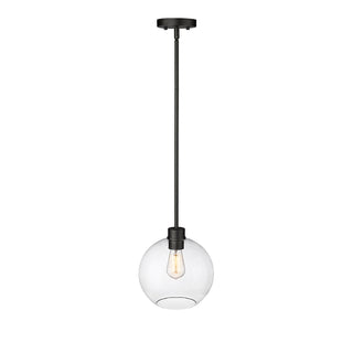 Basin 1-Light Outdoor Hanging Pendant Powder Coated Black