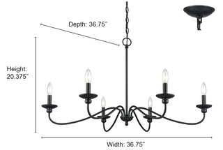 Delvona 6-Light Chandelier Ceiling Light Modern Gold