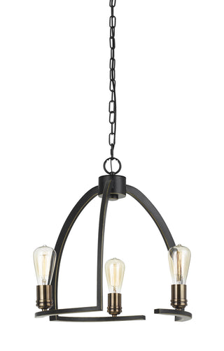 Cal Lighting - FX-3664-3 - Three Light Chandelier - Kinder - Dark Bronze