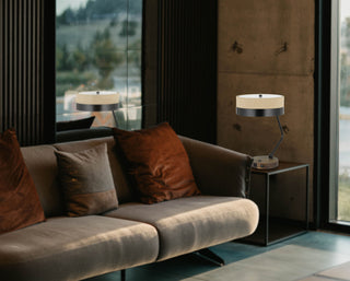 Parson Two Light Desk lamp in Wood/Black
