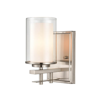 Huderson 1-Light Wall Sconce Brushed Nickel