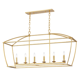 Bryant Linear with Gold Leaf Finish