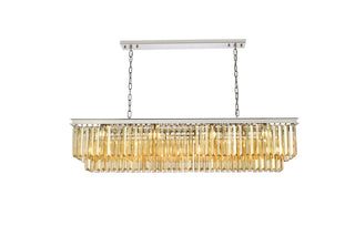 Elegant Lighting - 1232D60PN-GT/RC - 12 Light Chandelier - Sydney - Polished nickel