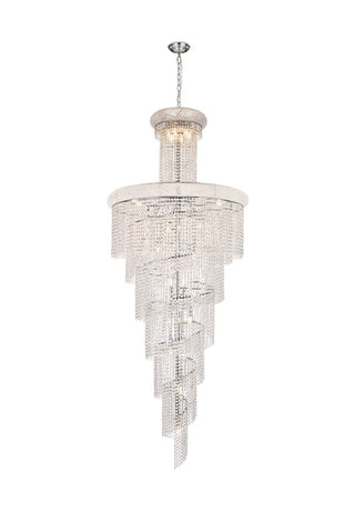 Elegant Lighting - V1800SR36C/RC - 32 Light Chandelier - Spiral - Chrome