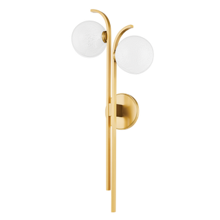 LAVAL Wall Sconce with Aged Brass Finish
