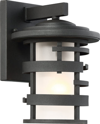 Lansing One Light Outdoor Wall Lantern in Textured Black