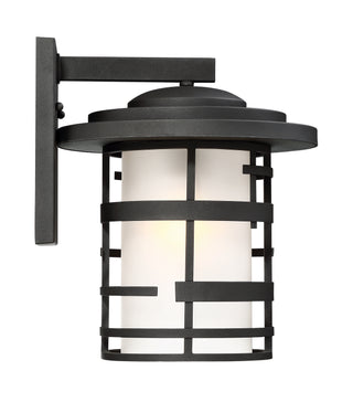 Lansing One Light Outdoor Wall Lantern in Textured Black