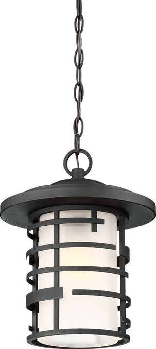Lansing One Light Hanging Lantern in Textured Black