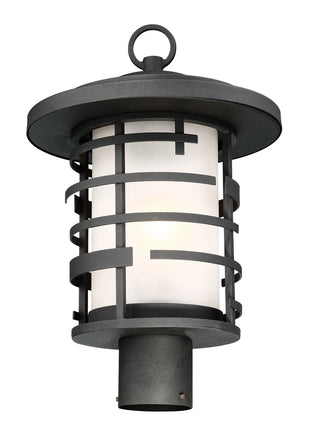 Lansing One Light Post Lantern in Textured Black