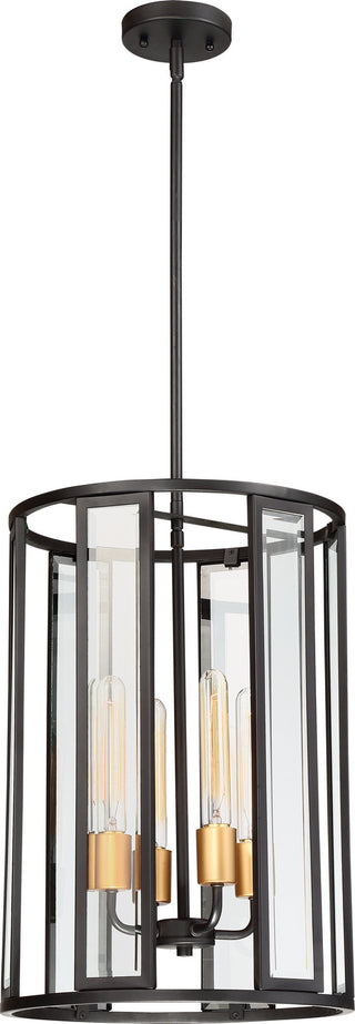 Payne Four Light Foyer Pendant in Midnight Bronze