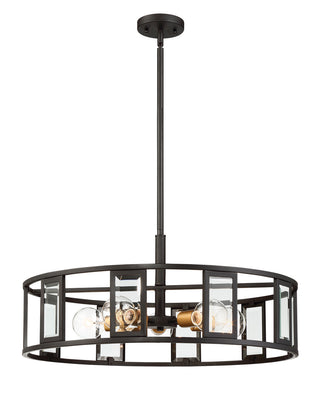 Payne Five Light Pendant in Midnight Bronze