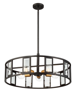 Payne Five Light Pendant in Midnight Bronze
