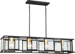Payne Four Light Trestle in Midnight Bronze