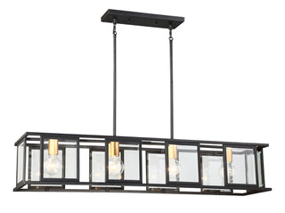 Payne Four Light Trestle in Midnight Bronze
