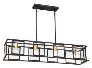 Payne Four Light Trestle in Midnight Bronze