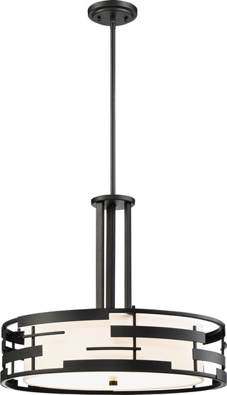 Lansing Three Light Pendant in Midnight Bronze