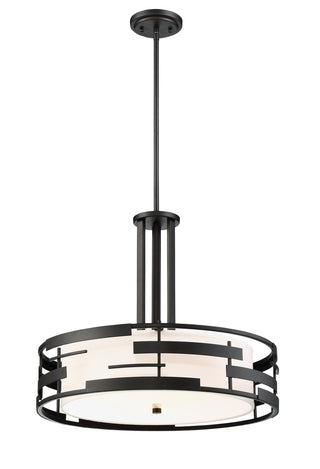 Lansing Three Light Pendant in Midnight Bronze