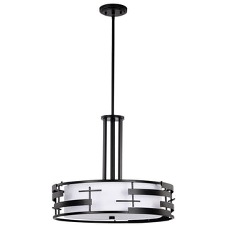 Lansing Three Light Pendant in Midnight Bronze