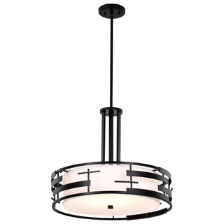 Lansing Three Light Pendant in Midnight Bronze