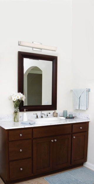 Slick LED Vanity in Polished Nickel