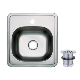 Studio 14.9375 Inch Bar Prep Sink in Polished Chrome