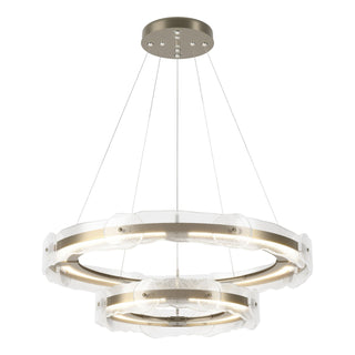 Hubbardton Forge - 139782-LED-STND-84-ZM0598 - Solstice LED Tiered Pendant - Solstice - Soft Gold
