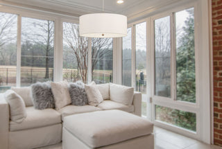 Addison Three Light Pendant in White