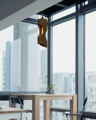 Zamora One Light Pendant in Smoky Wood
