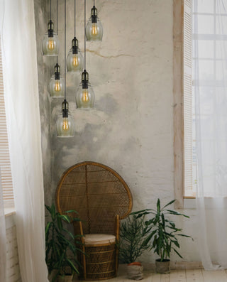 Teramo One Light Pendant in Smoky