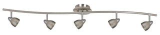 Cal Lighting - SL-954-5-BS/MBS - Five Light Pendant - Serpentine - Brushed Steel
