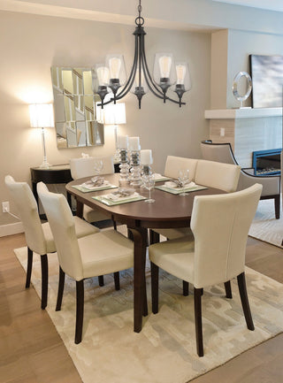 Octave Five Light Chandelier in English Bronze