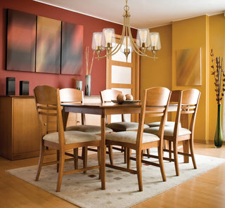 Octave Five Light Chandelier in Warm Brass
