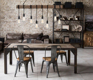 Burgess Eight Light Linear Chandelier in Durango